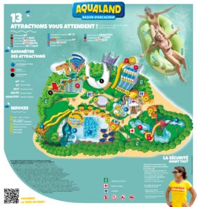 plan du parc aqualand bassin darcachon